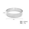 En stock acero inoxidable 430 redondo con agujero anillo de torre 2,5 cm de alto perforación molde de base de anillo para tarta anillo para mousse molde para galletas