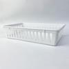Caja de almacenamiento de escritorio, cesta de plástico rectangular para artículos varios, acabado hueco, para baño, almacenamiento de mascarillas y cosméticos, fabricantes