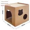Caixa de Queijo ninho de gato integrado papelão ondulado arranhador de gato núcleo substituível casa de gato ninho de descanso entrega em peça única