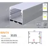 Canal de Aluminio para Luz Lineal LED al por Mayor del Fabricante, Luz Lineal con Borde, Canal de Luz de Aleación de Aluminio, Perfil de Canal de Aluminio para Luz Lineal