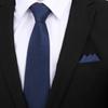 Corbata Delgada K-Style de 8cm para Hombre y Mujer, Moderna, Casual, Profesional, Rayada, Anudada a Mano, Corbata Fina para Novio, Padrinos de Boda, Banquete de Boda
