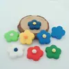 25mm cor flor de cerâmica macia feita à mão Flor brincos diy acessórios de cabelo para crianças materiais de decoração para capa de celular