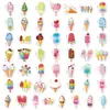 50 Pegatinas de Compra Directa Transfronteriza Verano Paleta Postre Helado Fácil de Rasgar Mango Pequeño para Decoración de Diario