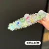 Pinza para el pelo de flor y corazón de circonita de alta gama, Pinza metálica para el pelo, Pinza lateral elegante, Pinza para flequillo, Pinza de pico de pato simple para mujer