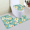Alfombrilla de Piso para Baño Amazon Transfronteriza, Alfombrilla Absorbente de Piso para Baño de Franela, Alfombrilla Antideslizante para Inodoro y Lavabo del Hogar