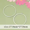 Chapado en oro real de 18 quilates con anillo colgante geométrico redondo gota de agua triángulo colgante para pendientes hechos a mano DIY accesorios colgantes