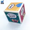 Dado con logo de fábrica Cubo de Pu Poliedro cuadrado Juguete de extrusión Dado cuadrado Dado para niños