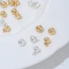 Colgante de campana pequeña de 8 mm de oro de 14 quilates que conserva el color, joyería hecha a mano, colgante de pulsera, collar, accesorios de joyería