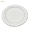 Plato de Cena Desechable de Bagazo de Caña de Azúcar, Pura Natural, Libre de Contaminación, Múltiples Tamaños para Elegir