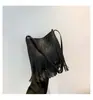 Bolsa Estilo Preguiçoso Coreano com Franjas 2026 Novo Modelo para Mulheres, Grande Capacidade, Elegante Bolsa de Ombro/Transversal para o Dia a Dia