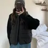 Jaqueta de algodão canelado leve para mulheres, novo estilo curto, casaco acolchoado coreano de inverno com capuz, tamanho pequeno, peça externa à prova de frio