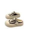 Mules Cómodos sin Cordones para Mujer, Nuevo Estilo Otoño 2026, Zapatos de Lona para Uso en Exteriores, Mules de Plataforma con Suela Gruesa