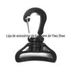 Fábrica 38mm plástico preto acessórios para mala de viagem fivela de gancho semimetálico fivela de conexão para mochila fornecimento atacado