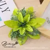 Flores Artificiales de Alta Gama Más Vendidas Transfronterizas, Flores Navideñas Doradas de Tres Capas Tridimensionales, Decoraciones para Árbol de Navidad, Decoraciones para Guirnaldas al por Mayor