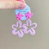 Aretes de Flor Coloridos con un Diseño Elegante, Aretes Largos y Elegantes, Colgantes de Oreja Lindos y Dulces, Aretes de Verano para la Playa