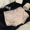 Ropa Interior de Aromaterapia para Mujer, Cómoda y Amigable con la Piel, Ultra Delgada de Hielo Oxígeno Transpirable Seda de Hielo Secado Rápido Pantalones Climatizados, Calzones de Cintura Media para Mujer
