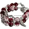 Pulsera de Cristal con Cuentas de Mariposa, Pulsera de Diseño de Alta Gama Ins, Regalo para Novia, Nueva Pulsera de Mejor Amiga de Aspecto Caro
