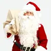 Serie Navideña Europea y Americana Exportación Cos Peluca Fabricante Papá Noel Juego de Rol Aderezo Barba Rizada Navideña