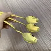 Cuchara y Tenedor de Acero Inoxidable Cuchara Integrada Cuchara para Ensalada Tenedor para Fideos Instantáneos Casero Tenedor para Pasta Tenedor para Pasteles y Postres Vajilla Occidental para Restaurante