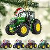 Adornos Navideños Camionero Decoración Navideña Colgante Acrílico Plano Amantes de los Autos Colgante para Fiesta de Navidad