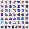 50 Adesivos Graffiti de Animais Neon Transfronteiriços para Celular, Copo de Água, Adesivos Decorativos à Prova d'Água, Adesivos Criativos Neon