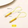 Lanyard Tejido de Mazorca de Maíz Colgante Accesorio Cierre de Pagoda Joyería Hecha a Mano DIY Colgante Lanyard para Teléfono Fabricante Venta Directa