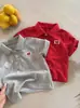 Camiseta Delgada de Moda de Verano Ropa Infantil Dibujos Animados Manga Corta Solapa Elegante Nueva Camiseta Polo para Niño Niña Bebé