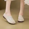 Zapatos Planos para Mujer 2026 Otoño Nuevo Estilo Casual Cómodos para Mujeres de Mediana Edad Zapatos de Madre Suela Suave Parte Superior Suave de Moda Versátiles Zapatos Pequeños de Cuero Mujer