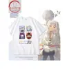 Camisetas de Algodón de Manga Corta Periféricas de Anime Buried Fulilian para Estudiantes Hombres y Mujeres Verano Bidimensional Talla Grande Ropa Cosplay