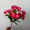 Flores Artificiais Atacado Venda Quente Transfronteiriça Impatiens de 7 Pétalas Decoração de Casa Pátio Externo Arranjo de Flores Enfeites Flores Artificiais