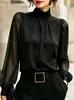 2026 Europeo y Americano transfronterizo Amazon tk comercio exterior superventas para mujer elegante cuello en V estampado de leopardo sexy blusa top