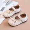 Novedades Primavera y Otoño 2026 Zapatos para Bebé Niña Zapatos Planos de Princesa para Niños Pequeños Zapatos de Cuero para Bebé Zapatos para Caminar con Suela Suave Antideslizante