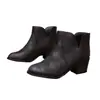Otoño 2026 Retro Nuevas Botas Chelsea Bordadas de Tacón Grueso Comercio Exterior Talla Grande Estilo Británico Botines de Tacón Medio para Mujer