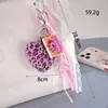 Novo Pingente de Bolsa Crochê Feito à Mão Série Frutas Miu Corrente para Pendurar Celular Corda de Couro Versátil Pingente de Celular