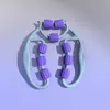 Masajeador de piernas redondo con 29 rodillos, relajante muscular de pantorrillas, masajeador de piernas de belleza, anillo para piernas finas, abrazadera para piernas, abrazadera para piernas de belleza.