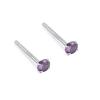 S999 Prata Esterlina Quatro Garras Brincos Luminosos Simples Simples Luz Luxo High-end Sense Casal Brincos Exclusivos Elegantes Brincos Coreanos Exclusivos