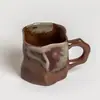 Taza de Cerámica Estilo Ins Transfronterizo Taza de Agua Cerámica Retro Popular de Gama Alta Exquisita Taza de Café de Cerámica