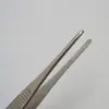 Pinzas de acero inoxidable 304 pinzas de codo recto pinzas para tejido pinzas para bolas de algodón pinzas para apósitos pinzas de disección de laboratorio pinzas sin dientes