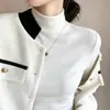 Nova estilo gola alta dupla face de fleece base layer para mulheres, outono e inverno, roupa íntima fashion, cor sólida, top quente de manga longa, versátil
