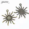 YuenZ aleación retro accesorios para joyería diy colgante de sol material para joyería hecha a mano 49 * 45 mm L215