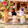 Nuevo adorno de paisaje en miniatura, conejito de dibujos animados lindo, decoración DIY, manualidad de resina, pequeño adorno creativo