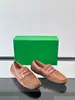 Mocasines de Cuero Genuino Estilo Europeo con Parches, Diseño BV Penny de Tira Horizontal, Suela Suave, Transpirables, Slip-on, para Hombre, Viajes, Conducir