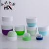 Nova garrafa de creme redonda de fundo arredondado, boca larga, fosca, 30g75g150g250g300g500g, material de embalagem para garrafa de lama de creme PP