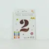 Venta al por mayor estilo INS comercio electrónico transfronterizo 16 pulgadas Exquisitamente empaquetado digital empaque individual de tarjeta de papel globos de papel de aluminio, versión delgada americana