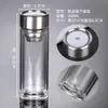 Copo de Vidro de Camada Dupla para Uso Diário Atacado com Logotipo Impresso Presente Publicitário Caneca de Chá Resistente a Altas Temperaturas Copo de Água Anti-Escaldante