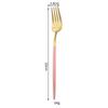 Cross-border 304 Aço Inoxidável Louça Lixando Grosso Português, Garfo e Colher Set Nordic Western Food Spoon Steak Faca e Garfo