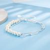 Pulsera de Punto Perla Entrelazado para Mujer 2022 Nuevo Estilo Temperamento Alto Nivel Doble Capa Redonda con Cuentas Pulsera de Cuentas