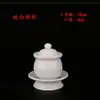 Copo de Água Benta Branco Puro, Ornamento Budista, Copo de Lâmpada a Óleo, Copo de Oferenda Branco, Copo de Lâmpada a Óleo Transfronteiriço para Exportação com Tampa