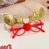Nuevos Lentes Lindos de Astas de Navidad para Niños Vacaciones Navidad Marco de Alce Disfraz Atmósfera Papá Noel