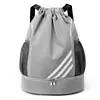 Mochila con Cordón Personalizable, Bolsa Impermeable de Gran Capacidad para Entrenamiento de Baloncesto, Equipo de Fútbol, Bolsa para Guardar Zapatos, Bolsa Deportiva